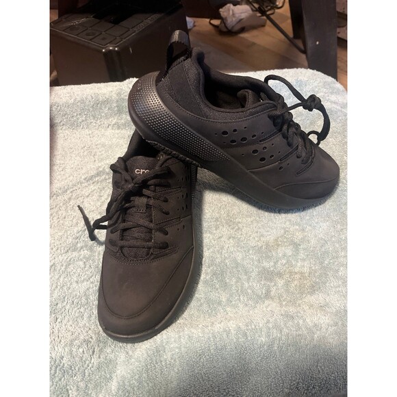 Black croc shoes main image 9